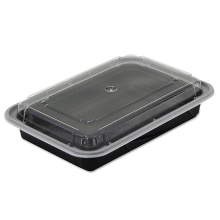 Pct Pct NC868B 7.25 x 5 x 1.5 in. Versatile Container - Black & Clear; 28 oz. NC868B